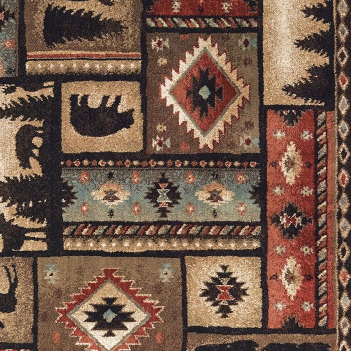 10' x 13' Nature Lodge Area Rug - Black And Brown