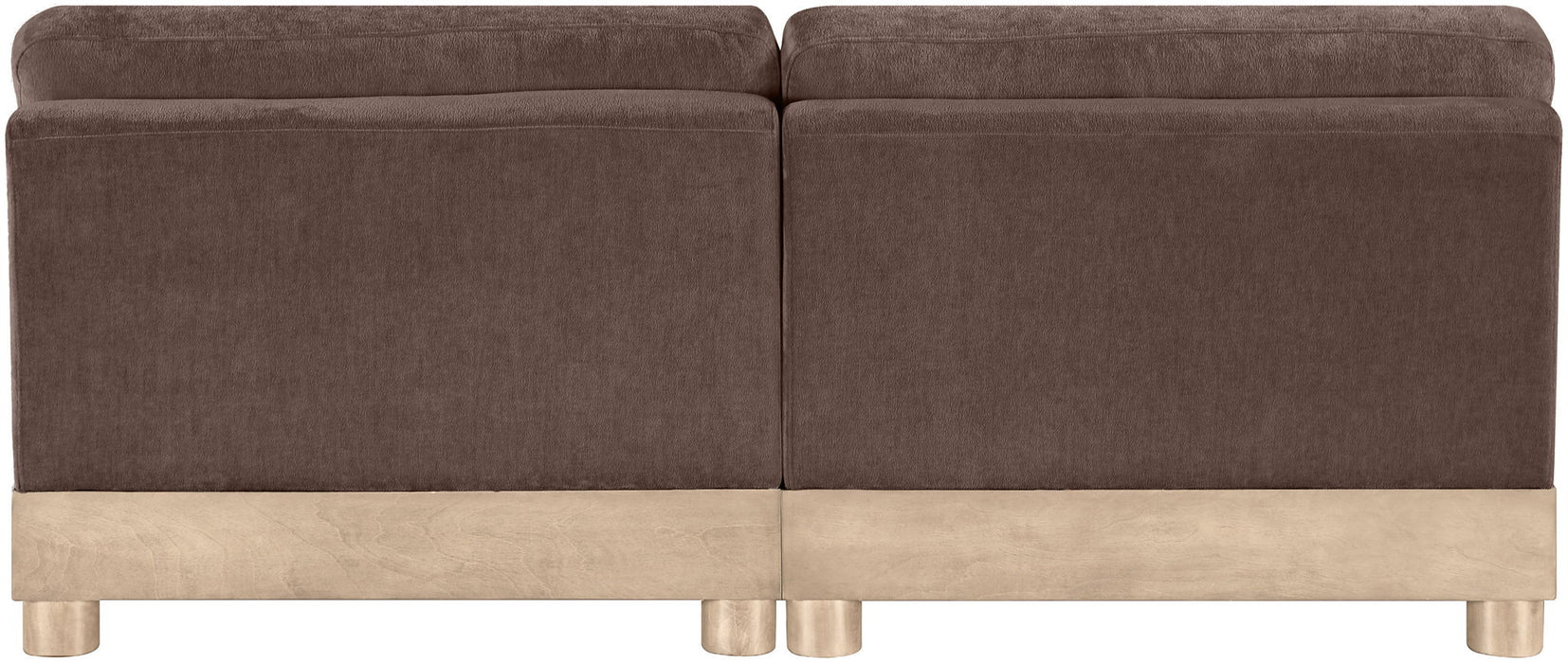 Turin - Chenille Fabric Upholstered Modular Sectional - Brown