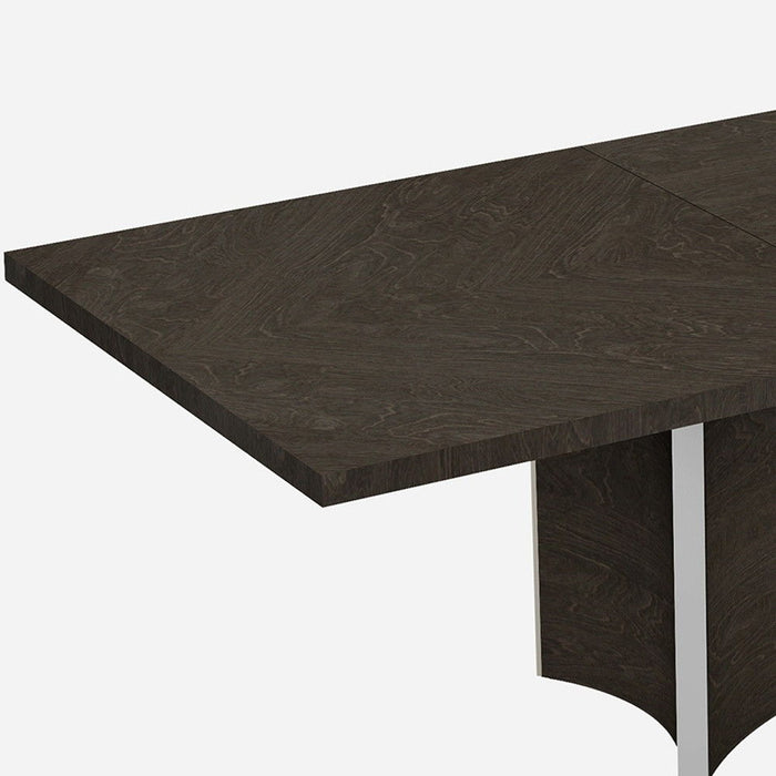 99" Solid Wood Dining Table - Gray / Brown