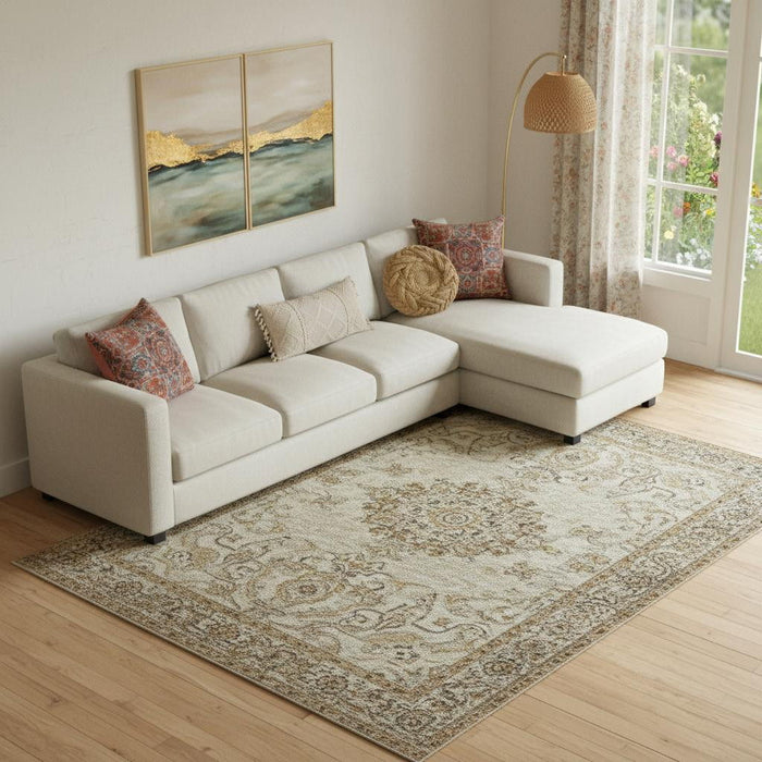10' X 14' Abstract Hand Tufted Area Rug (722189) - Blue / Ivory