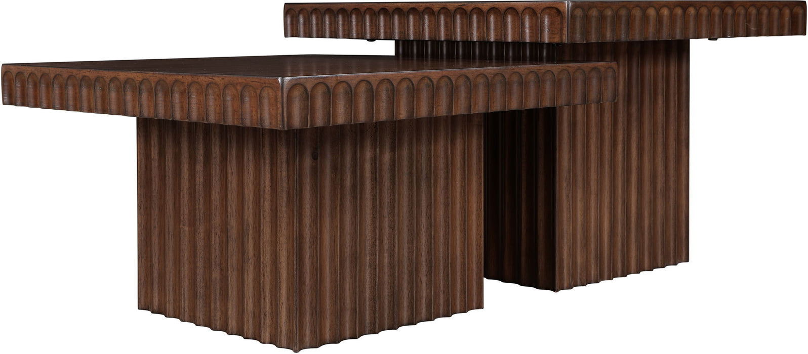 Spencer - 15" Oak Veneer 2 Piece Coffee Table