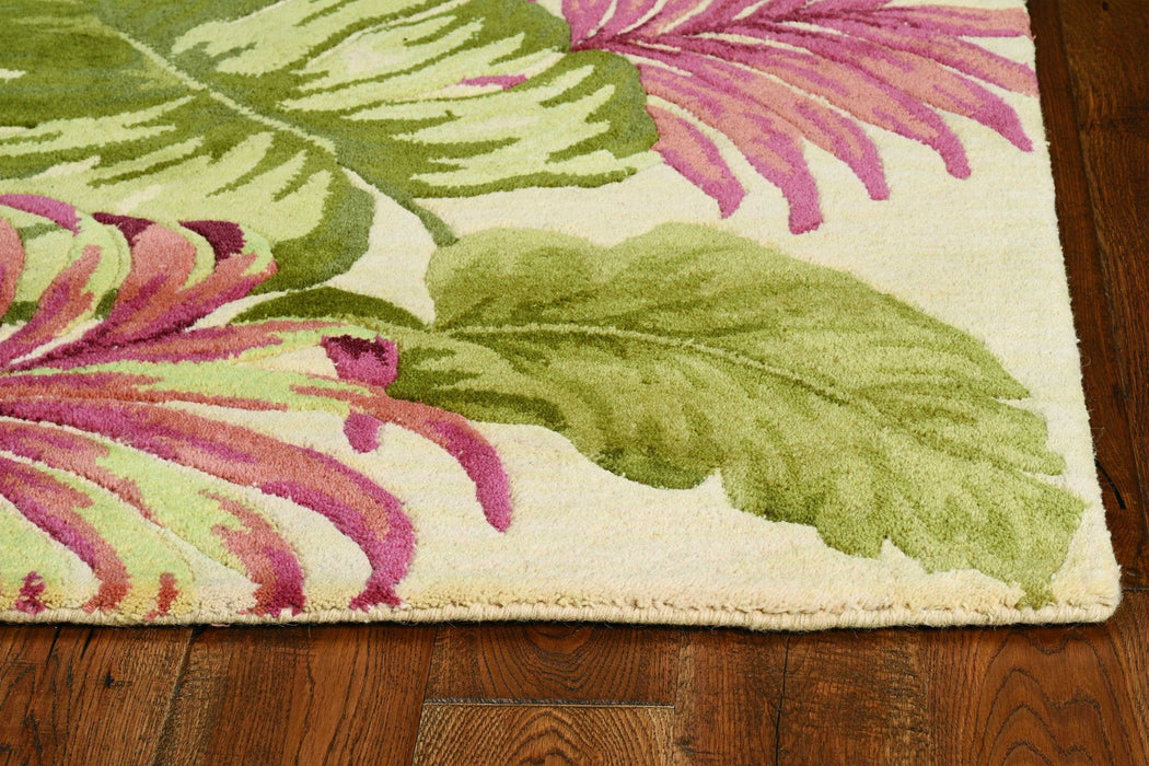 7' x 9' Wool Area Rug - Beige