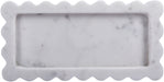 Marble tray by Meridian Furniture featuring a smooth, genuine marble surface with elegant edges, ideal for serving or decor.