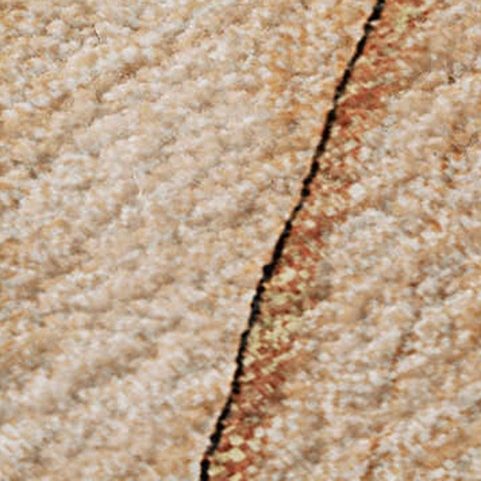 5' X 8' Abstract Washable Area Rug With UV Protection (646634) - Orange / Ivory