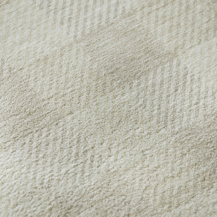 10' X 14' Plaid Washable Area Rug With UV Protection (673471) - Ivory / Beige