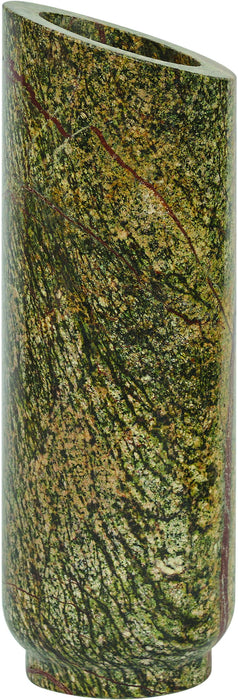 Elegant marble vase from Meridian Furniture's Lochlan collection, showcasing smooth, polished surface and classic shape.