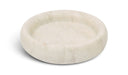 Marble tray by Meridian Furniture with a smooth, natural white and gray marble surface, perfect for elegant home decor accessories.