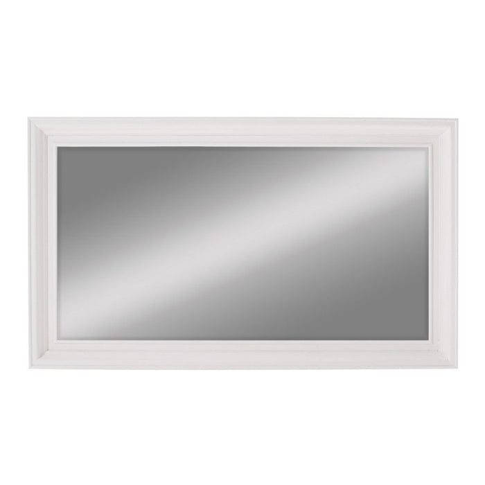 28" Rectangle Wall Mounted Full Length Hanging Mirror - White
