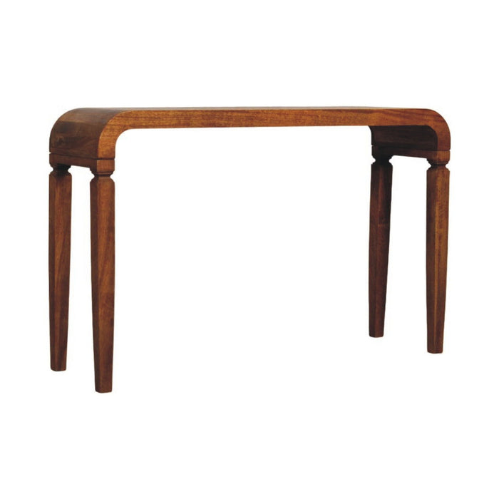 Solid Wood Solid Console Table With Two Drawers (719157) - Brown