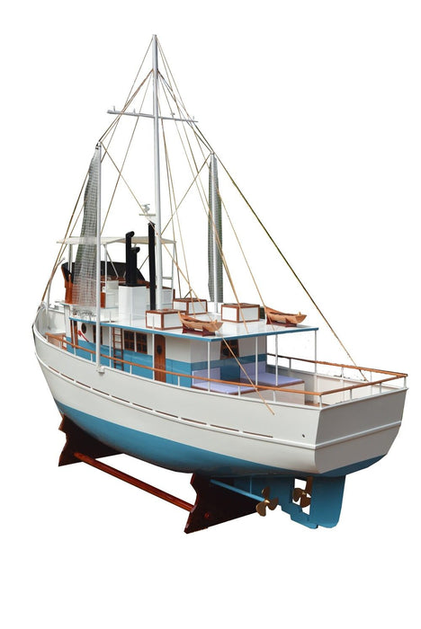 Dickie Walker XXXL Trawler Yacht Model - Blue / White