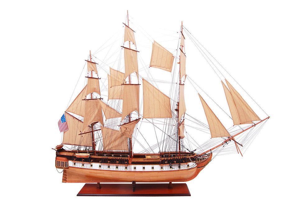 Hand Painted Model Boat (624638) - Light Brown / Beige