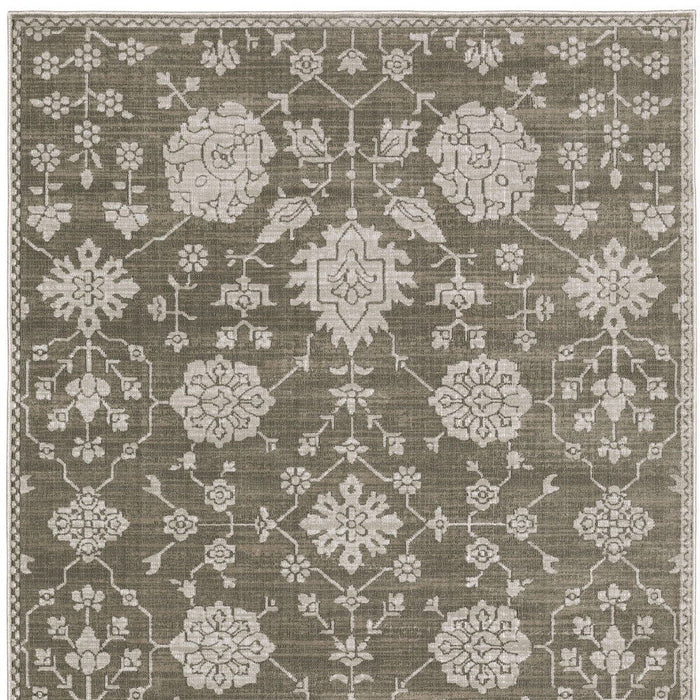 10' X 13' Oriental Area Rug - Gray / Light