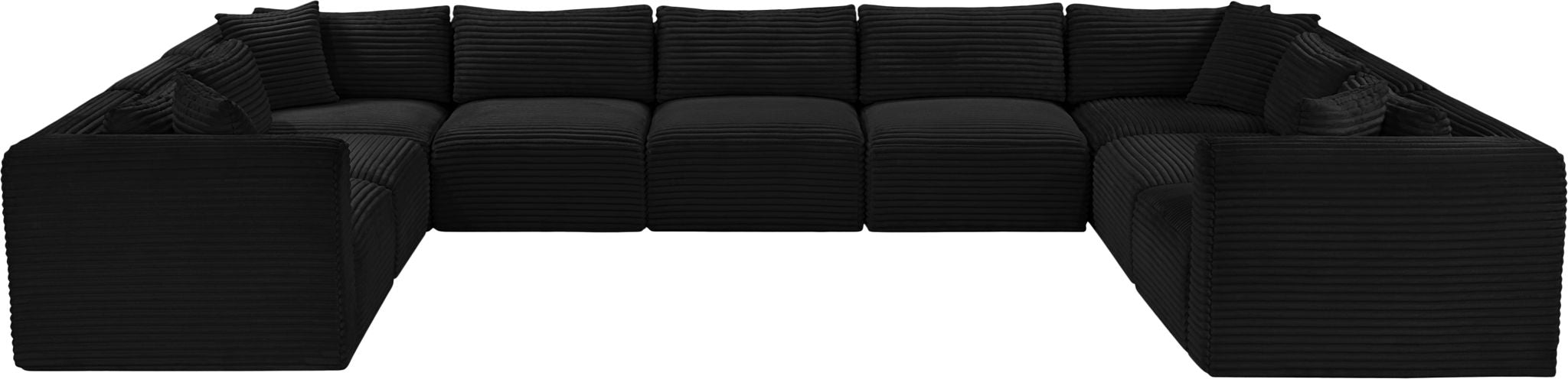 Shaggy - 9 Piece Modular U-Shaped Sectional