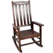 Giga oversized porch rocker chair with wide seat and tall backrest, outdoor rocking chair for relaxing on the porch