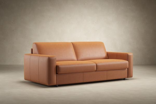 Innovation Living Carnell Leather Sleeper Sofa with Standard Arm