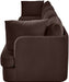 Meridian Furniture Hammond velvet performance fabric 4-piece sectional sofa with upholstered cushions and modern design.