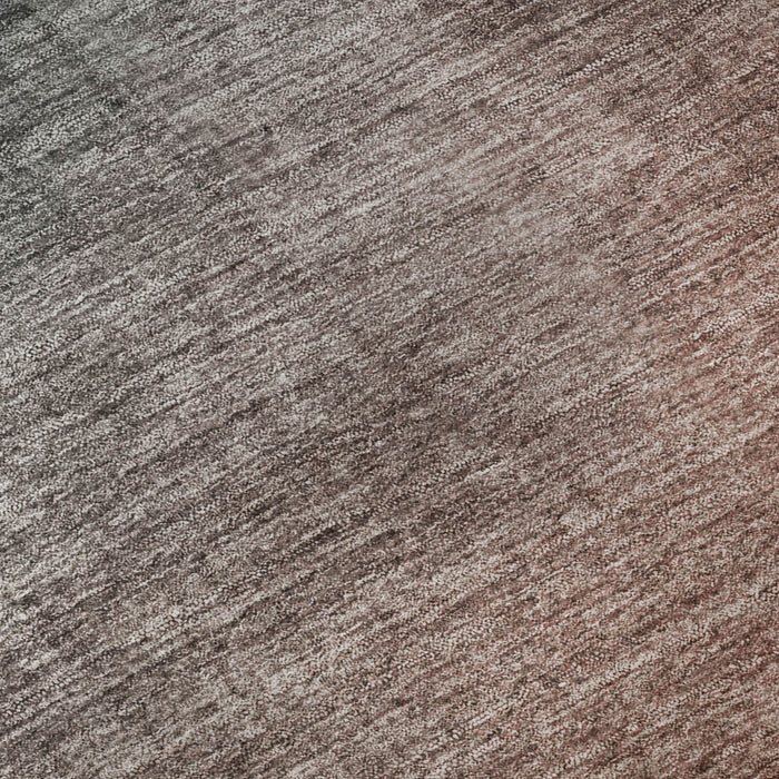 10' X 14' Ombre Washable Area Rug With UV Protection (649690) - Teal / Rust