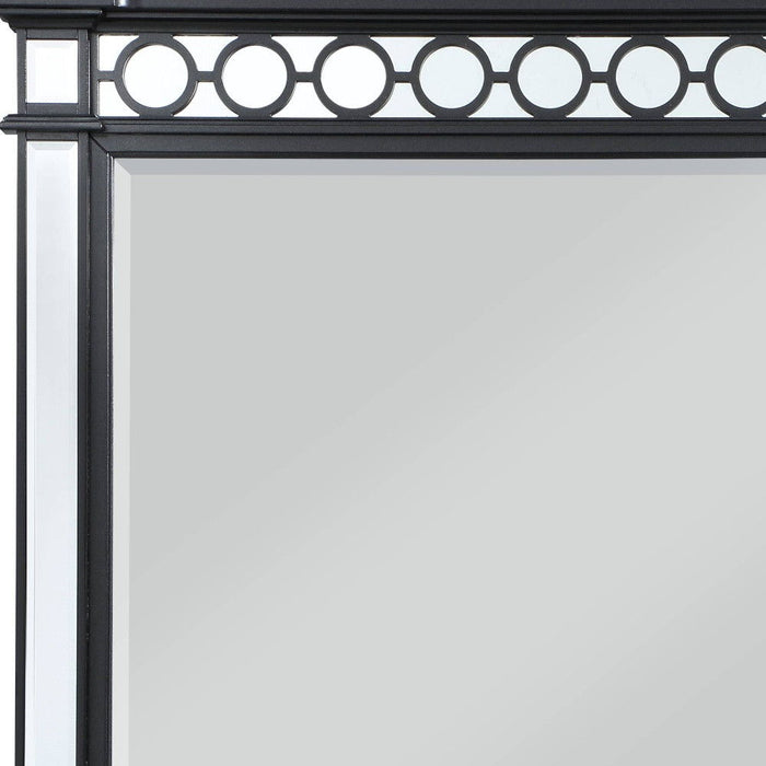 42" Framed Mounted Dresser Mirror - Gunmetal