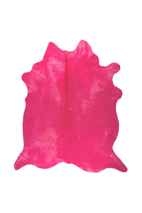 6' x 7' Hand Knotted Area Rug - Pink Cowhide