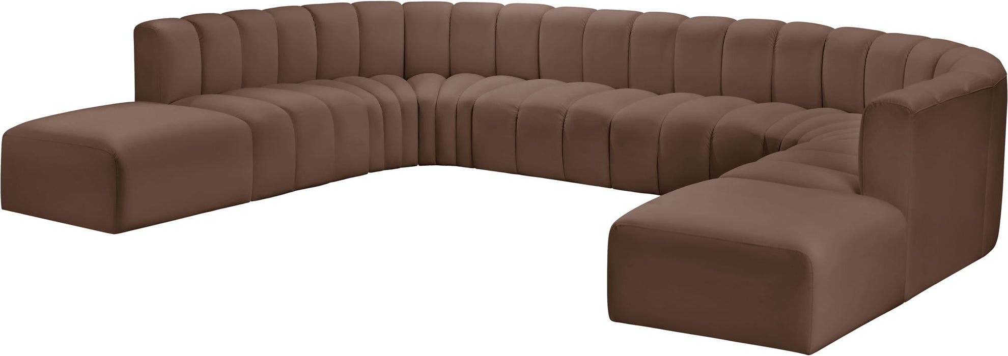 Arc - Faux Leather Modular Sectional