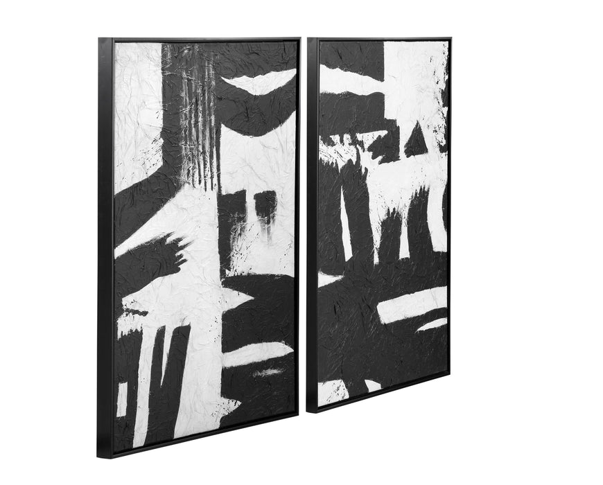 Black And White - Canvas Art S22 (Set of 2) - Black