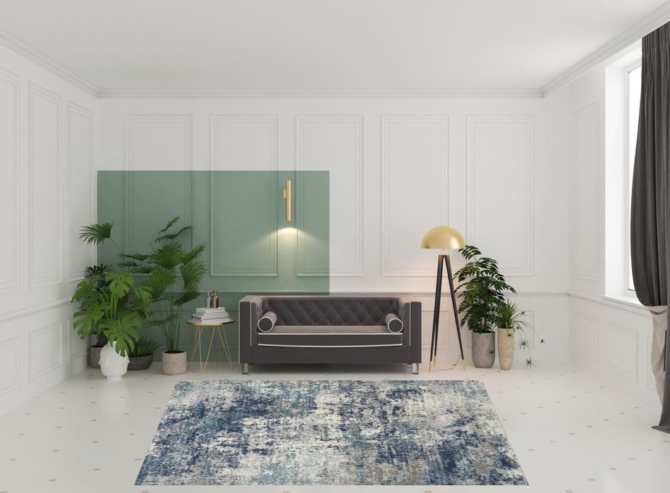 8' X 10' Abstract Area Rug (556233) - Gray
