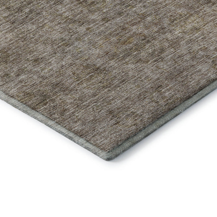 10' X 14' Abstract Washable Area Rug With UV Protection (688099) - Brown / Beige