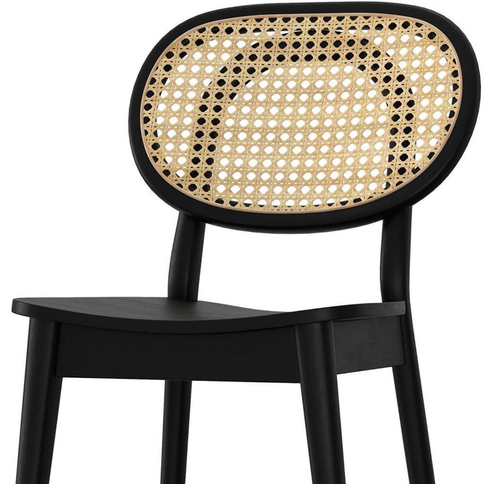 Wood Dining Parsons Chairs (Set of 2) - Black