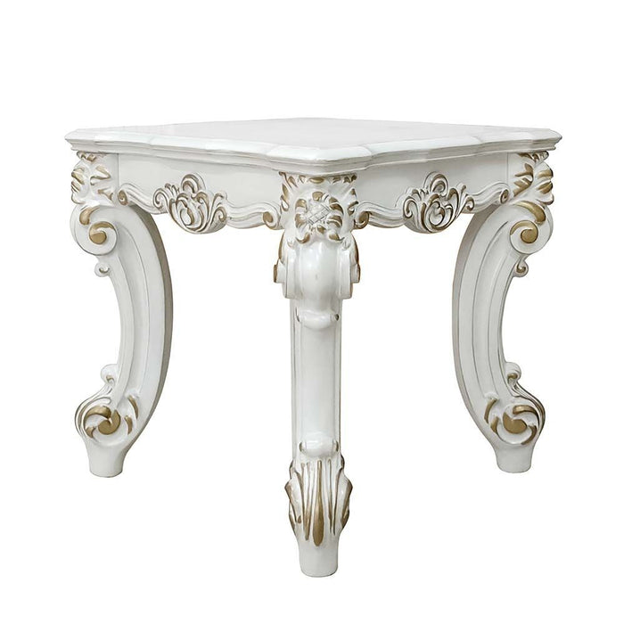 Manufactured Wood Square End Table - Antique Pearl