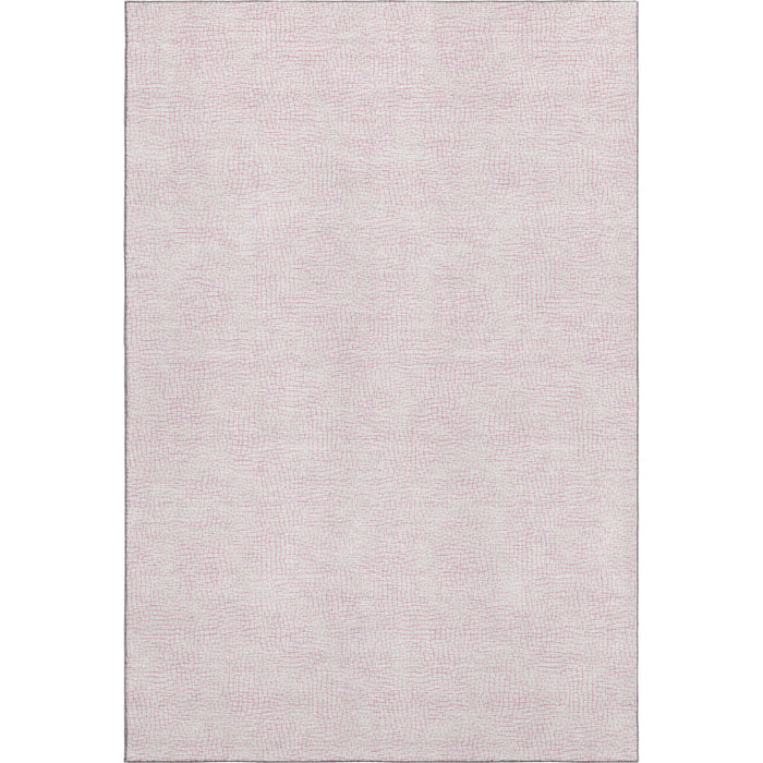 10' X 14' Geometric Washable Area Rug With UV Protection (682925) - Pink / Ivory