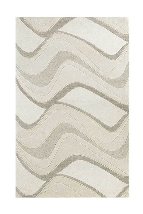 8' x 10' 6 Wool Area Rug - Ivory