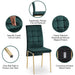 Modern Giga high back Nordic dining chair with colorful legs, showcasing a sleek design and comfortable seating.
