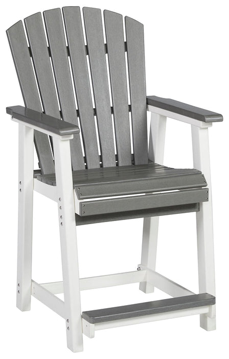 Transville - Barstool (Set of 2) - Gray / White