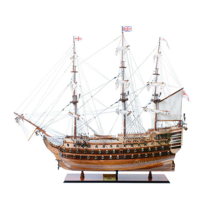 Hand Painted Model Boat (624629) - Light Brown