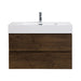Giga Alice bathroom vanity wall-mounted with integrated sink, large storage, floating design, modern style, no drain or faucet included.