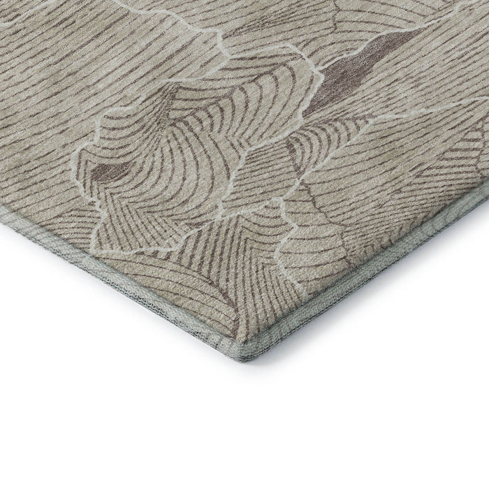 10' X 14' Abstract Washable Area Rug With UV Protection (682181) - Beige / Taupe / Ivory