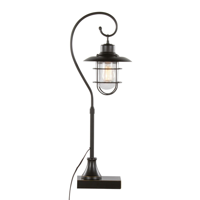 Landen - 33" Metal Task Lamp (Set of 2) - Oil Rubbed Bronze With Clear Glass Shade from Grandview Gallery