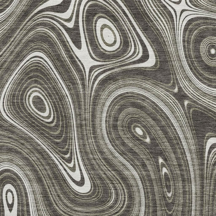 10' X 14' Geometric Washable Area Rug With UV Protection (717723) - Gray / Silver