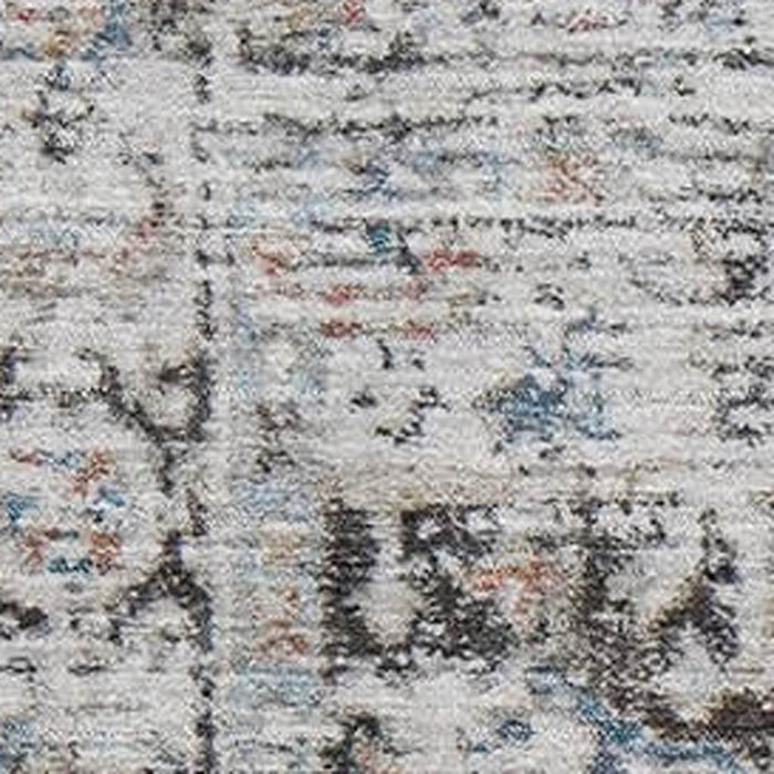 10' X 14' Oriental Washable Area Rug With UV Protection (700739) - Ivory / Blue