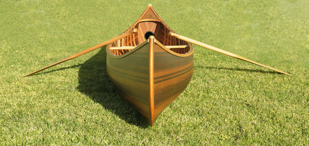 Hand Painted Model Boat Tabletop Sculpture (364281) - Brown