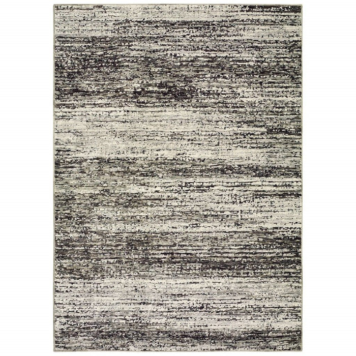 8' x 10' Abstract Area Rug - Ash And Slate
