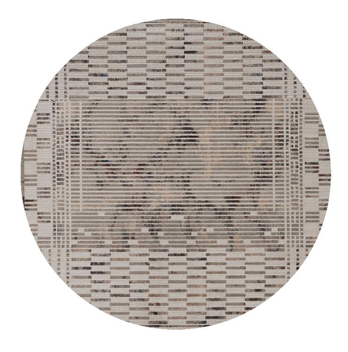 8' Round Area Rug - Natural