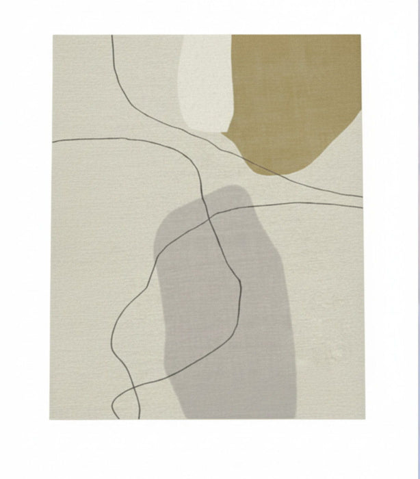 7' X 11' Abstract Area Rug (722645) - Beige / Cream / Tan