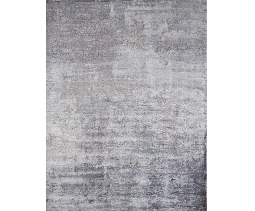 9' x 13' Abstract Hand Loomed Area Rug - Light Gray