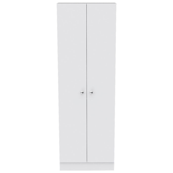 Dark Wood Flat Door Kitchen Island Set With Storage - Gray / White