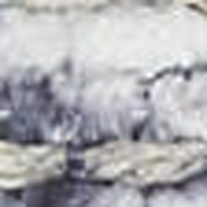 3' X 5' Floral Power Loom Worn Faded Area Rug (573529) - Gray