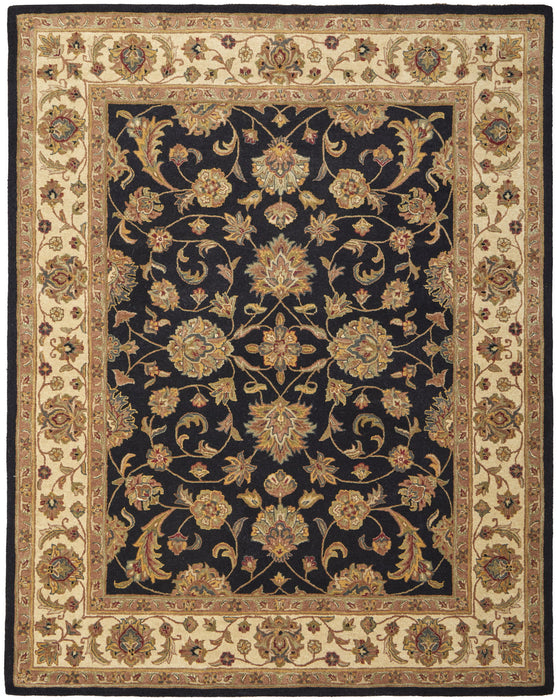 8' X 10' Oriental Hand Tufted Area Rug - Black