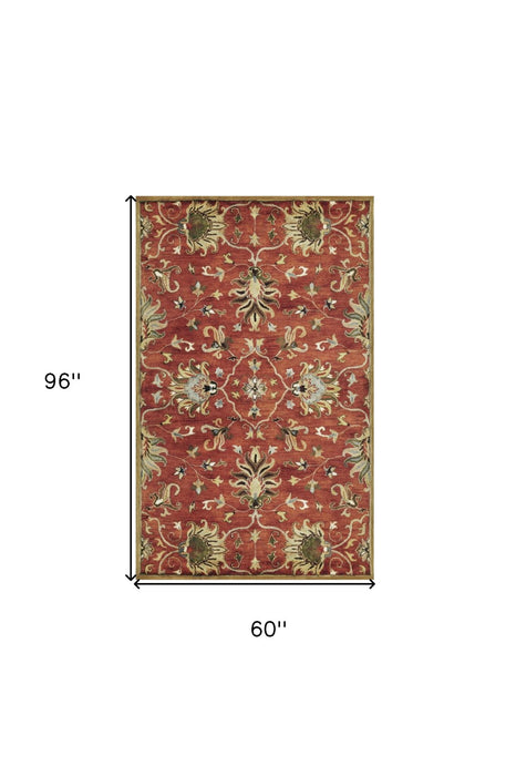 60" x 96" Wool Rug - Sienna
