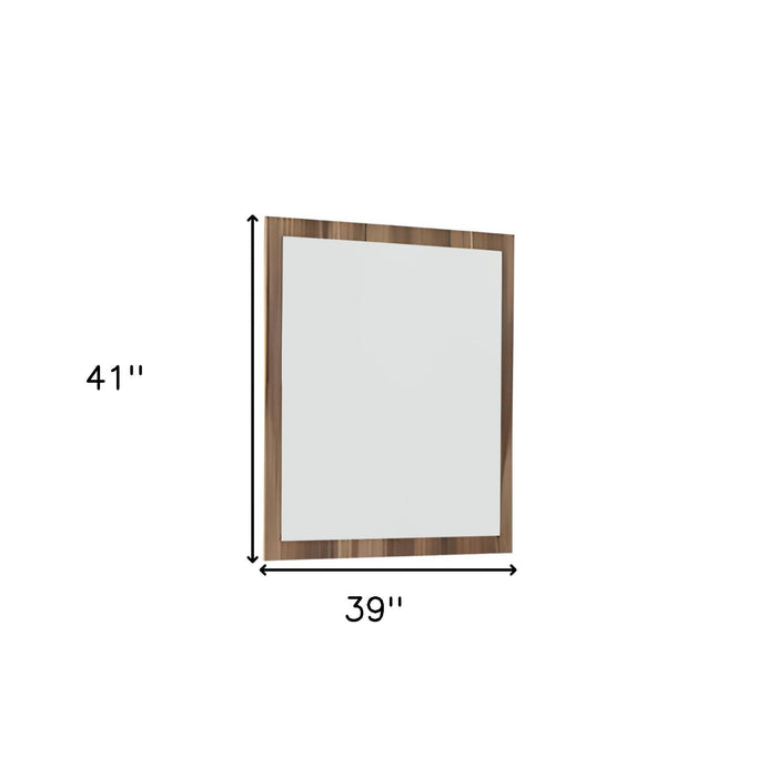 41" Framed Accent Mirror - Natural