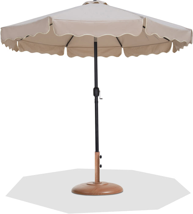 Amalfi - Patio Umbrella - Light Brown Base / Black Pole